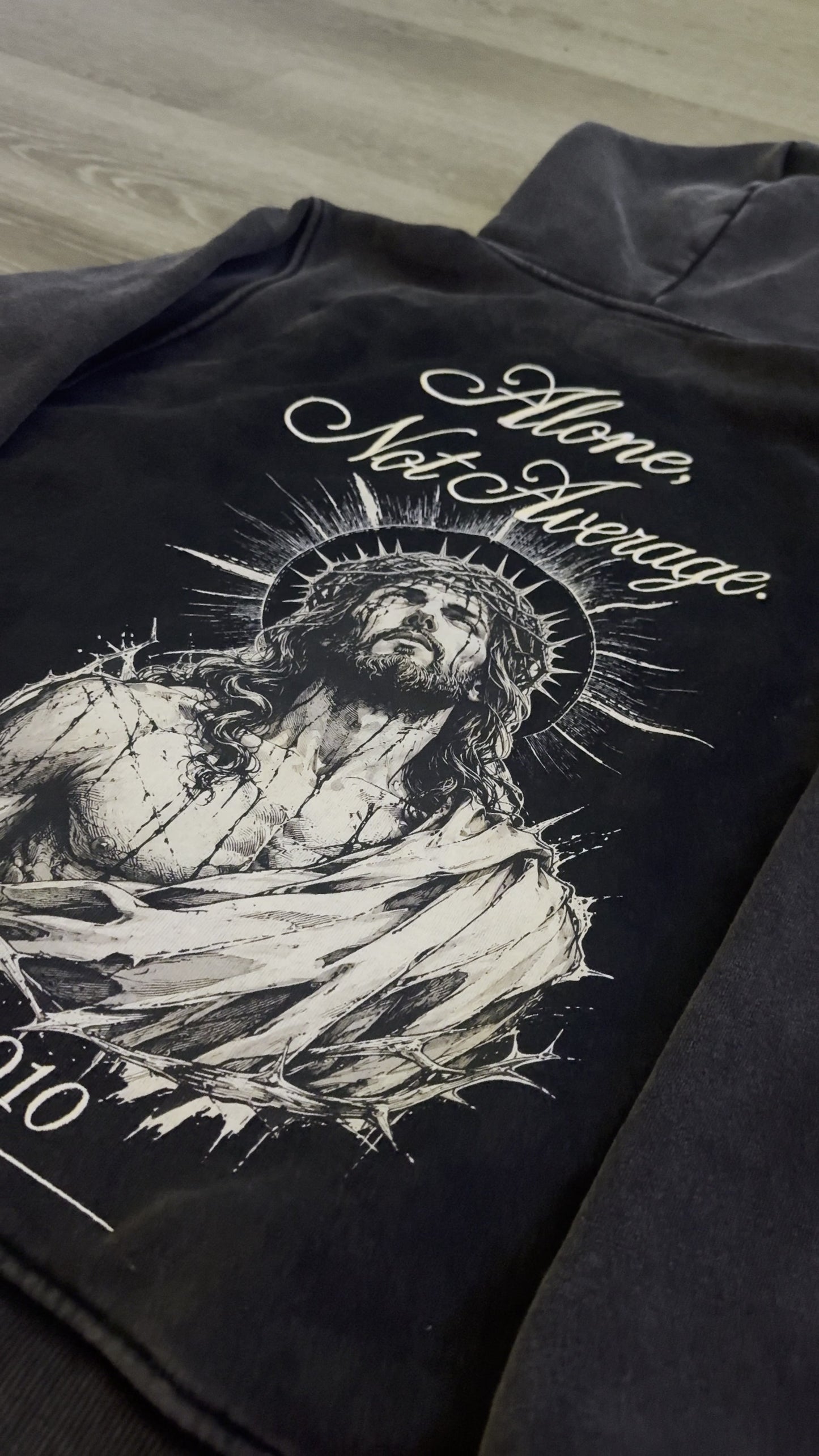 ALONE, NOT AVERAGE — 010 HOODIE