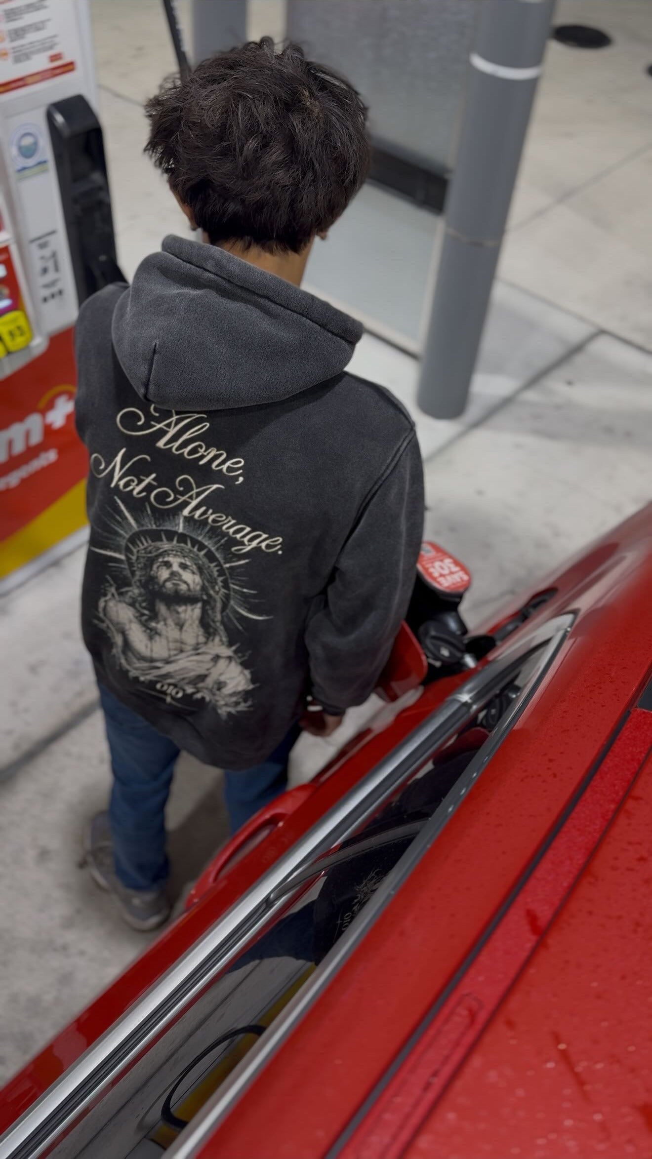 ALONE, NOT AVERAGE — 010 HOODIE